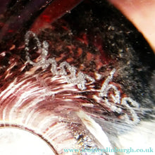 Load image into Gallery viewer, Scottish Art Glass Discus Paperweight by Jane Charles. Signed
