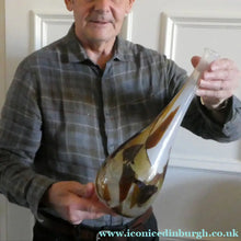Load image into Gallery viewer, SCOTTISH STUDIO GLASS Bottle Vase by John Lawrie (Juniper Green Studio &amp; Edinburgh College of Art)
