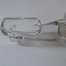Load image into Gallery viewer, RARE GEORGIAN GLASS Bird Feeder with a Small Bristol Blue Finial; 1830s
