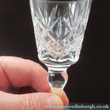 Load image into Gallery viewer, Eight Edinburgh Crystal Liqueur Glasses Glenshee 1960s
