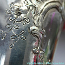 Load image into Gallery viewer, FIVE Antique Pretty RUSSIAN SILVER Vodka Tot Cups or Shot Beakers Rocaille Cartouche
