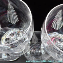 Load image into Gallery viewer, Set of Five STUART CRYSTAL WOODCHESTER Gin &amp; Tonic Glasses. With Engraved Fern Design. Signed
