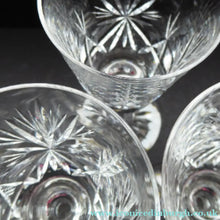 Load image into Gallery viewer, Set of FIVE Vintage EDINBURGH CRYSTAL Liqueur or Sherry Glasses. 4 1/2 inches
