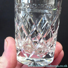 Load image into Gallery viewer, Set of FIVE Vintage STUART Crystal Whisky Glasses or Tumblers. Possibly Cheltenham Pattern
