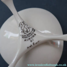 Load image into Gallery viewer, Set of FOUR 1950s Decorative FOLEY Bone China Miniature Candleholders with Tripod Feet
