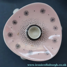 Load image into Gallery viewer, Set of FOUR 1950s Decorative FOLEY Bone China Miniature Candleholders with Tripod Feet
