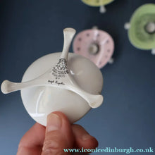 Load image into Gallery viewer, Set of FOUR 1950s Decorative FOLEY Bone China Miniature Candleholders with Tripod Feet

