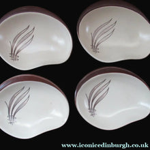 Load image into Gallery viewer, Carlton Ware Small Plates 1950s Brown Windswept Pattern
