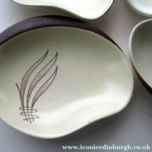 Load image into Gallery viewer, Carlton Ware Small Plates 1950s Brown Windswept Pattern
