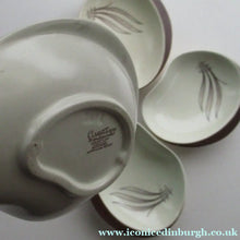 Load image into Gallery viewer, Carlton Ware Small Plates 1950s Brown Windswept Pattern

