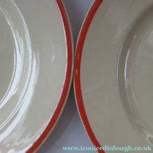 Load image into Gallery viewer, 1930s Art Deco Orange Red Royal Doulton Tango Cermamic Side Plates
