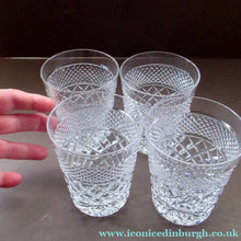 Load image into Gallery viewer, Matching Set of Four Stuart Crystal Tumblers  Braemar Sandringham
