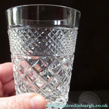 Load image into Gallery viewer, Matching Set of Four Stuart Crystal Tumblers  Braemar Sandringham
