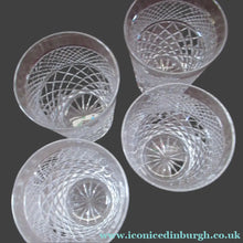 Load image into Gallery viewer, Matching Set of Four Stuart Crystal Tumblers  Braemar Sandringham
