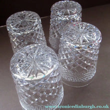 Load image into Gallery viewer, Matching Set of Four Stuart Crystal Tumblers  Braemar Sandringham
