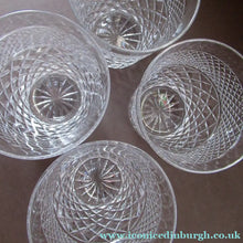 Load image into Gallery viewer, Matching Set of Four Stuart Crystal Tumblers  Braemar Sandringham
