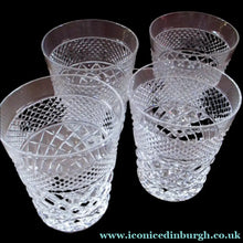 Load image into Gallery viewer, Matching Set of Four Stuart Crystal Tumblers  Braemar Sandringham
