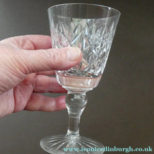 Load image into Gallery viewer, Set of Six 1960s EDINBURGH CRYSTAL Matching Wine Glasses. GLENSHEE Pattern
