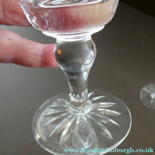 Load image into Gallery viewer, Set of Six 1960s EDINBURGH CRYSTAL Matching Wine Glasses. GLENSHEE Pattern
