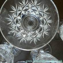 Load image into Gallery viewer, Set of Six 1960s EDINBURGH CRYSTAL Matching Wine Glasses. GLENSHEE Pattern
