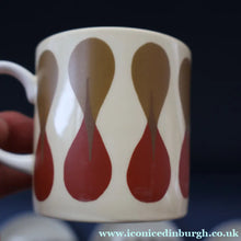 Load image into Gallery viewer, Set of Six 1960s Susie Cooper (Wedgwood). Rare DUMBELLS or Diablo Bone China Coffee Cans and Saucers. BOXED
