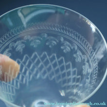 Load image into Gallery viewer, SET OF SIX Bohemian Glass Claret Wine Glasses. LADY HAMILTON Pall Mall Pattern
