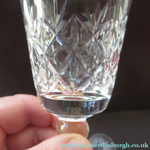 Load image into Gallery viewer, Set of 6 Vintage Glenshee Edinburgh Crystal Vintage White Wine Glasses
