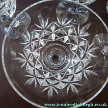 Load image into Gallery viewer, Set of 6 Vintage Glenshee Edinburgh Crystal Vintage White Wine Glasses

