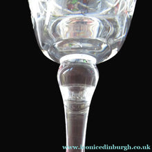 Load image into Gallery viewer, Set of 6 Vintage Glenshee Edinburgh Crystal Vintage White Wine Glasses
