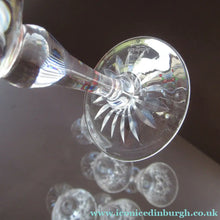 Load image into Gallery viewer, Set of 6 Vintage Glenshee Edinburgh Crystal Vintage White Wine Glasses
