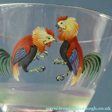 Load image into Gallery viewer, Set of Six Vintage Cockerel Liqueur or Small Cocktails Glasses. Flare Bowl with Gold Rim
