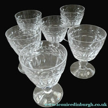 Load image into Gallery viewer, Set of Six STUART CRYSTAL ARUNDEL Pattern Sherry or Port Glasses. 3 1/2 inches
