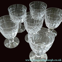 Load image into Gallery viewer, Set of Six STUART CRYSTAL ARUNDEL Pattern Small Wine Glasses. 4 1/8 inches

