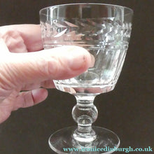 Load image into Gallery viewer, Set of Six STUART CRYSTAL ARUNDEL Pattern Small Wine Glasses. 4 1/8 inches
