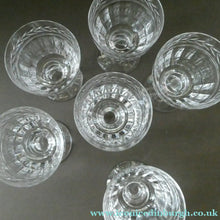 Load image into Gallery viewer, Set of Six STUART CRYSTAL ARUNDEL Pattern Small Wine Glasses. 4 1/8 inches

