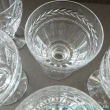 Load image into Gallery viewer, Set of Six STUART CRYSTAL ARUNDEL Pattern Wine Glasses or Goblets. 4 7/8 inches
