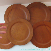 Load image into Gallery viewer, Set of Six Vintage 1960s Danish DIGSMED Danish Teak Plates
