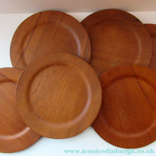 Load image into Gallery viewer, Set of Six Vintage 1960s Danish DIGSMED Danish Teak Plates
