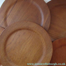 Load image into Gallery viewer, Set of Six Vintage 1960s Danish DIGSMED Danish Teak Plates
