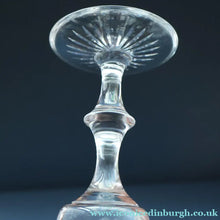 Load image into Gallery viewer, SET OF SIX Vintage Edinburgh Crystal HOCK Wine Glasses. STAR OF EDINBURGH Pattern: 6 1/4 inches

