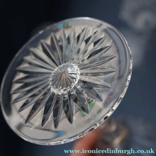 Load image into Gallery viewer, Set of Six: Vintage Edinburgh Crystal WHITE WINE Glasses. SYMPHONY PATTERN. 8 1/2 inches (CODE E)
