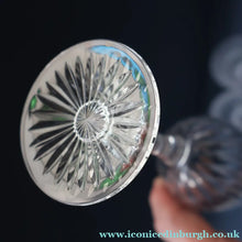 Load image into Gallery viewer, Set of Six: Vintage Edinburgh Crystal WHITE WINE Glasses. SYMPHONY PATTERN. 8 1/2 inches (CODE E)
