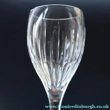 Load image into Gallery viewer, Set of Six: Vintage Edinburgh Crystal WHITE WINE Glasses. SYMPHONY PATTERN. 8 1/2 inches (CODE E)

