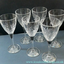 Load image into Gallery viewer, Set of Six Vintage ROYAL DOULTON Long Stemmed Wine Glasses: Earlswood Pattern
