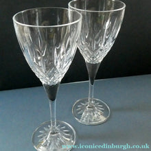 Load image into Gallery viewer, Set of Six Vintage ROYAL DOULTON Long Stemmed Wine Glasses: Earlswood Pattern
