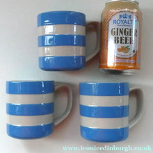 Load image into Gallery viewer, Set of THREE Contemporary CLASSIC TG Green CORNISHWARE Coffee Mugs
