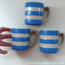 Load image into Gallery viewer, Set of THREE Contemporary CLASSIC TG Green CORNISHWARE Coffee Mugs
