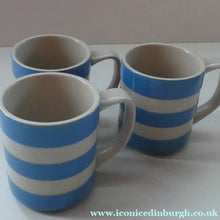 Load image into Gallery viewer, Set of THREE Contemporary CLASSIC TG Green CORNISHWARE Coffee Mugs
