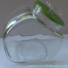 Load image into Gallery viewer, Three Large Clear Glass Storage or Sweetie Jars with Perspex Fitted Lids
