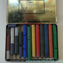 Load image into Gallery viewer, Set of THREE Vintage 1950s REEVES Art Material Tins. Each with Distinctive Greyhound Logo
